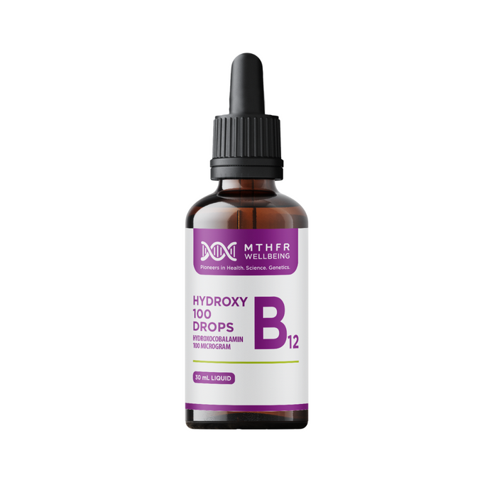 MTHFR Wellbeing Hydroxy B12 100 Drops- 30mL